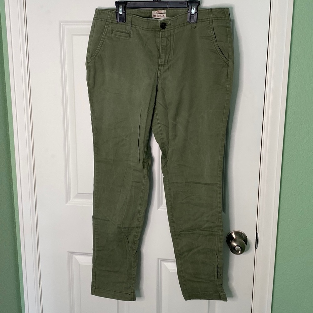 Merona green pants, size 8